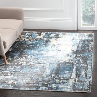 TRENT AUSTIN DESIGN® Mcelroy Handmade Flatweave Viscose Blue Rug
