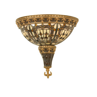 ASTORIA GRAND Weissman Fleur-De-Lis 1-Light Half Moon
