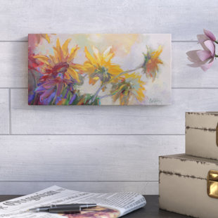 LAUREL FOUNDRY MODERN FARMHOUSE® Three Long Blossoms by Beth A. Forst Print on Canvas