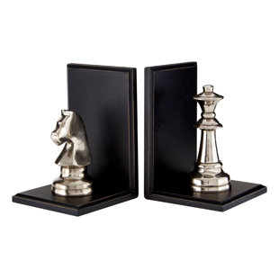 CLASSICLIVING Buchstützen-Set Turin Chess (Set besteht aus 2)
