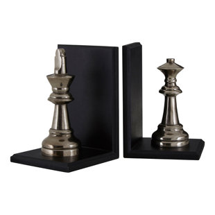 CLASSICLIVING Buchstützen-Set Turin Chess (Set besteht aus 2)