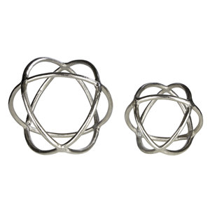 WROUGHT STUDIO Ball Reder 2 Pieces Sculpture Set