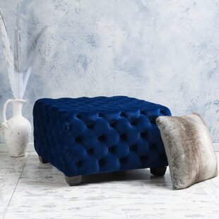 HOUSE OF HAMPTON® Danni-Marie Velvet Ottoman