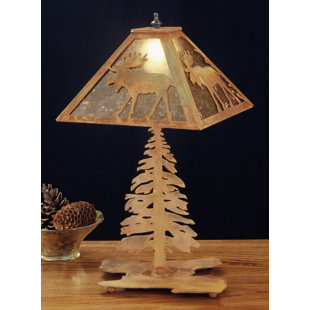 MEYDA TIFFANY Lone Moose Novelty Lamp