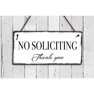 Sassy Squirrel Ink Personalized Slate Stone Address Plaque Home Décor No Soliciting Sign