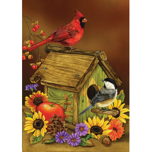 TOLAND HOME GARDEN Double Sided 40'' H x 28'' W Polyester House Flag