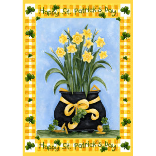 TOLAND HOME GARDEN Double Sided 40'' H x 28'' W Polyester St. Patrick's Day House Flag