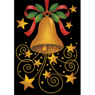 TOLAND HOME GARDEN Bell 28 x 40 inch House Flag