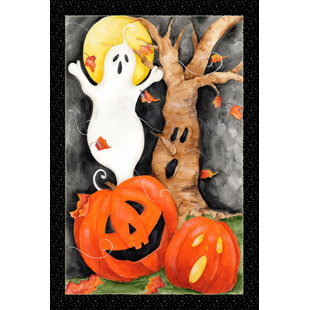 TOLAND HOME GARDEN Townsend Double Sided 40'' H x 28'' W Polyester Halloween House Flag