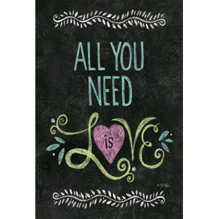 TOLAND HOME GARDEN All You Need Is Love Chalkboard 2-Sided Polyester 40 x 28 in. House Flag