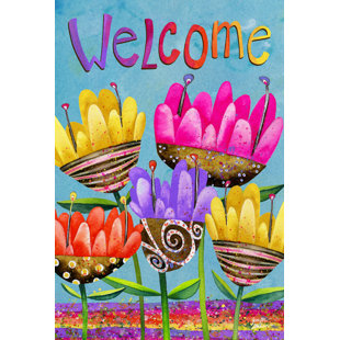 TOLAND HOME GARDEN Double Sided 40'' H x 28'' W Polyester House Flag