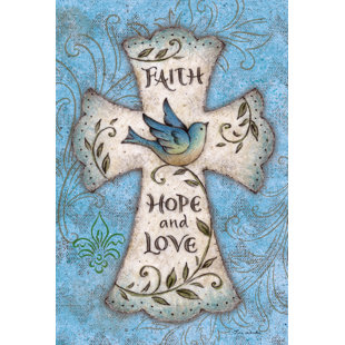 TOLAND HOME GARDEN Double Sided 40'' H x 28'' W Polyester Easter House Flag