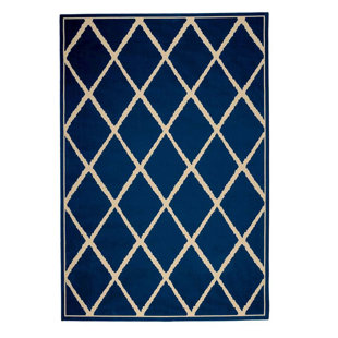 PLOW & HEARTH Lattice Surry Indoor/Outdoor Area Rug