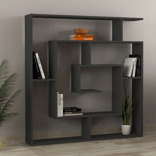 ZIPCODE DESIGN Labirent Bookcase | Modern Maze-Design Freestanding Unit with 5 Shelves