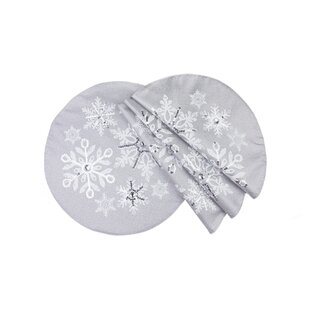 MANOR LUXE Glistening Snow 16" Placemat (Set of 4)