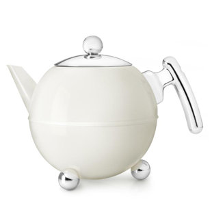Gefu By Unimet Bella Ronde 41oz. Stainless Steel Teapot