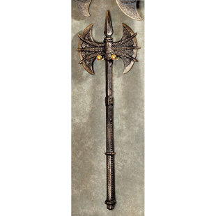 DESIGN TOSCANO Violet-le-Duc Double Sided Display Battle Axe Wall Décor