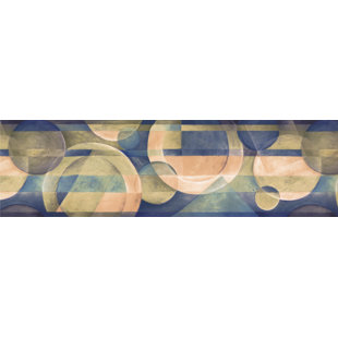 CHESAPEAKE WALLCOVERINGS Circles Paint 15' L x 7'' W Abstract Wallpaper Border