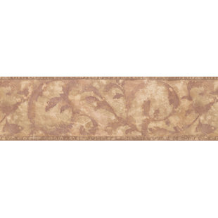 CHESAPEAKE WALLCOVERINGS Damask Plant Design Wallpaper Border
