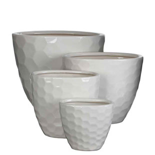 AUGUST GROVE Elma 4 Piece Terracotta Plant Pot Set