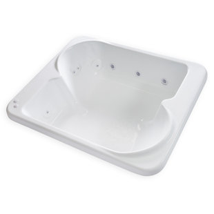 CARVER TUBS 72'' x 60'' Drop In Whirlpool Acrylic Bathtub