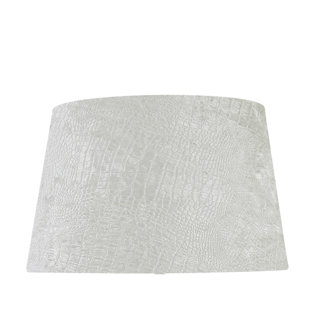 WORLD MENAGERIE Echols Velvet Empire Lamp Shade in White