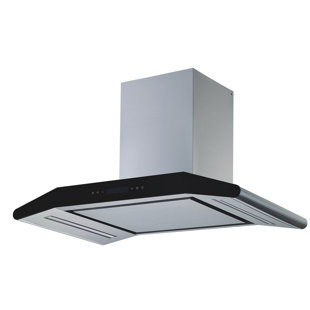 WINFLO 36" Elite 500 CFM Convertible Wall Mount Range Hood in Stainless Steel