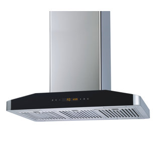 Winflo 36" Elite 500 CFM Convertible Island Range Hood in Stainless Steel