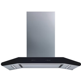 WINFLO 36" Elite 500 CFM Convertible Island Range Hood in Stainless Steel