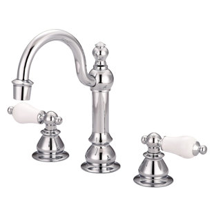 DCOR DESIGN Vintage Widespread 2-handle Bathroom Faucet with Drain Assembly