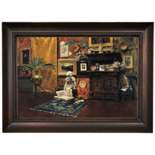 HISTORIC ART GALLERY Studio Interior 1882 Framed On Canvas by William Merritt Chase Print