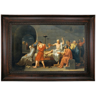 ASTORIA GRAND The Death Of Socrates 1787 On Canvas by Jacques-Louis David Print