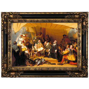 HISTORIC ART GALLERY Embarkation Of The Pilgrims 1857 Framed On Canvas by Robert Walter Weir Print