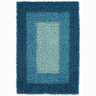 CHANDRA RUGS Paramera Handwoven Flatweave Silk Blue Area Rug