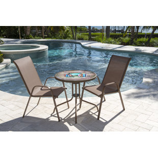 PANAMA JACK OUTDOOR Café 2 - Person Round Outdoor Dining Set