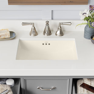 Ronbow Plane 14.5625'' Ceramic Rectangular Undermount Bathroom Sink with Overflow