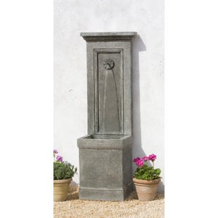 CAMPANIA INTERNATIONAL Auberge Hand Crafted Weather Resistant Floor Fountain with Light