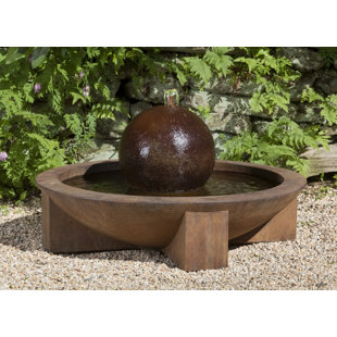 CAMPANIA INTERNATIONAL Zen Hand Crafted Weather Resistant Floor Fountain