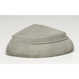 CAMPANIA INTERNATIONAL Wedge Weather Resistant Concrete Abstract Pedestal