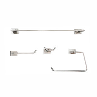 BOANN Avalon 4 - Piece Bathroom Hardware Set