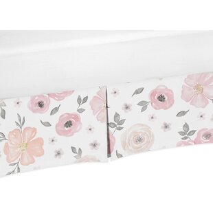 SWEET JOJO DESIGNS Watercolor Floral Crib Skirt