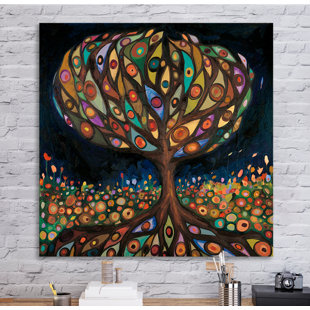 GREENBOX ART 'Glass Tree' Wrapped Canvas Print