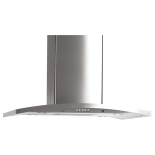 GE PROFILE™ 36" 450 CFM Convertible Island Range Hood