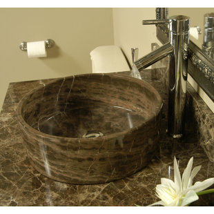 D'Vontz 14.25'' Stone Circular Bathroom Sink