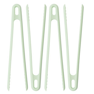 BergHOFF Leo 11" Nylon Grill Tongs, Mint (Set of 4)