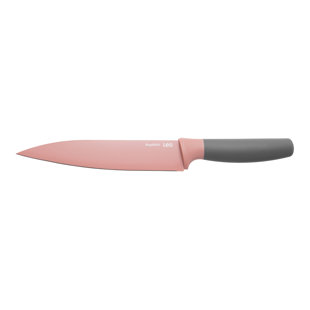 BergHOFF Leo 7.5" Stainless Steel Carving Knife with Sheath, Pink