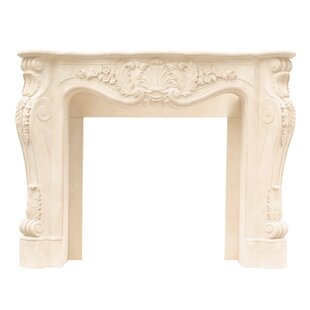 HISTORIC MANTELS LIMITED Designer Louis Cast Stone Fireplace Surround with Filler Panels