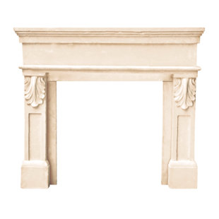 HISTORIC MANTELS LIMITED Designer Paris Cast Stone Fireplace Surround With Filler Panels