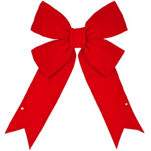 KRINGLE TRADITIONS Fabric Bow