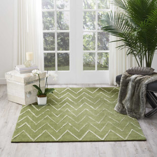BRAYDEN STUDIO® Courville Handmade Kiwi Rug